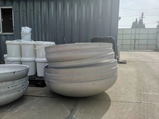 Teste sferiche di acciaio al carbonio saldate con processo di trattamento termico con tipo di connessione a filo