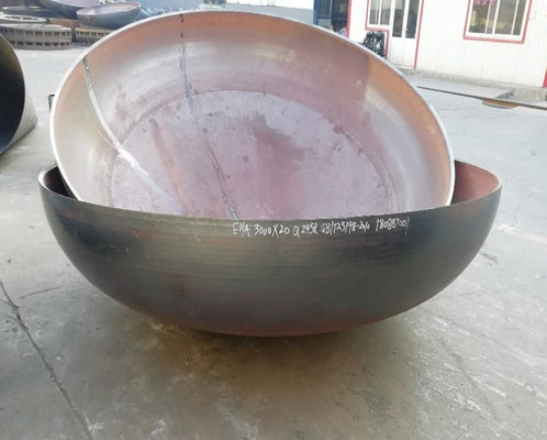 Vaso a pressione Testa corona sferica Acciaio di grande diametro Teste ellittiche