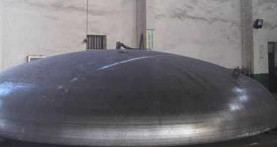 Testa a piatto torisferica industriale saldata di 1000 mm di diametro ISO