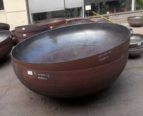 Sferico di acciaio al carbonio di testa ovale sigillo di testa di acciaio inossidabile copertura del tubo