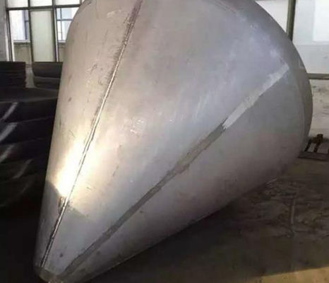 Caldaia conica a testa a piatto di acciaio al carbonio Cappa del tubo di grande diametro