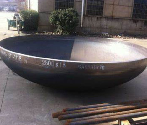 Serbatoio di stoccaggio Teste di acciaio al carbonio Confine di 500 mm di diametro 10 mm di spessore
