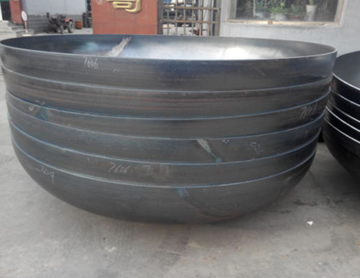 Vaso a pressione in ghisa, cupola, fine in acciaio al carbonio, testa a piatto sferica