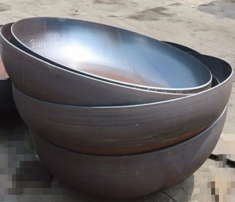 Vaso a pressione in ghisa, cupola, fine in acciaio al carbonio, testa a piatto sferica