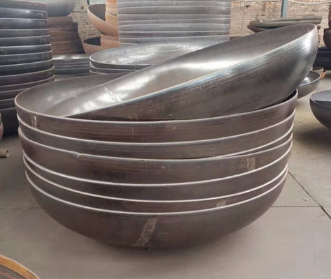 Q345R Testa emisferica in acciaio al carbonio di 1000 mm di diametro Teste ellittiche