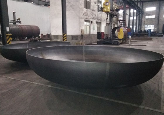 Q345R Testa emisferica in acciaio al carbonio di 1000 mm di diametro Teste ellittiche