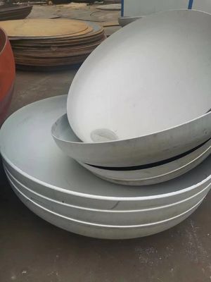 Testa a piatto ellittica in acciaio al carbonio per recipienti a pressione con trattamento superficiale