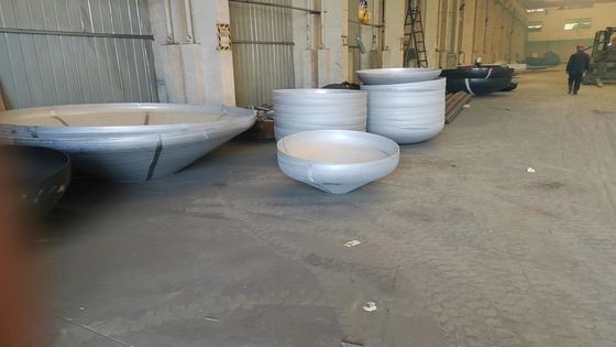 Capi di serbatoi emisferici a caldo di acciaio al carbonio per connessione di saldatura