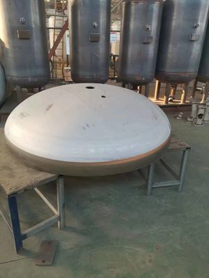 Testa di piatto in acciaio al carbonio ellittico personalizzabile per recipienti a pressione